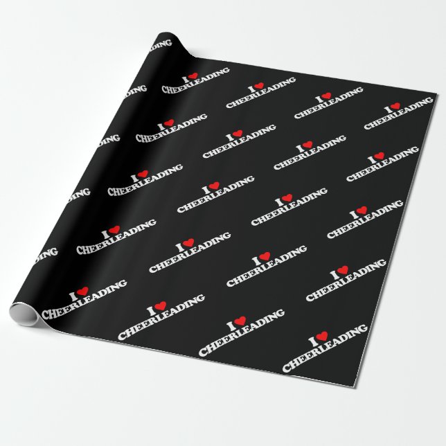 PAPIER CADEAU J'AIME CHEERLEADING (Déroulé)