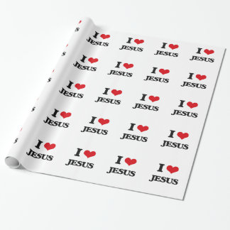 Papier Cadeau J'aime Jésus