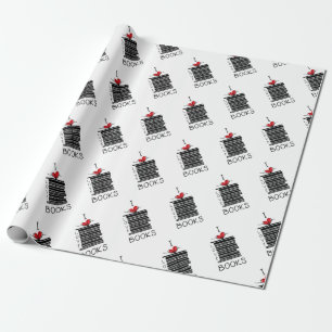 Papier Cadeau "J'aime les livres"