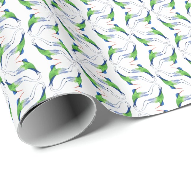 Papier Cadeau Jamaican Doctor Bird Wrapping Paper (Coin rond)