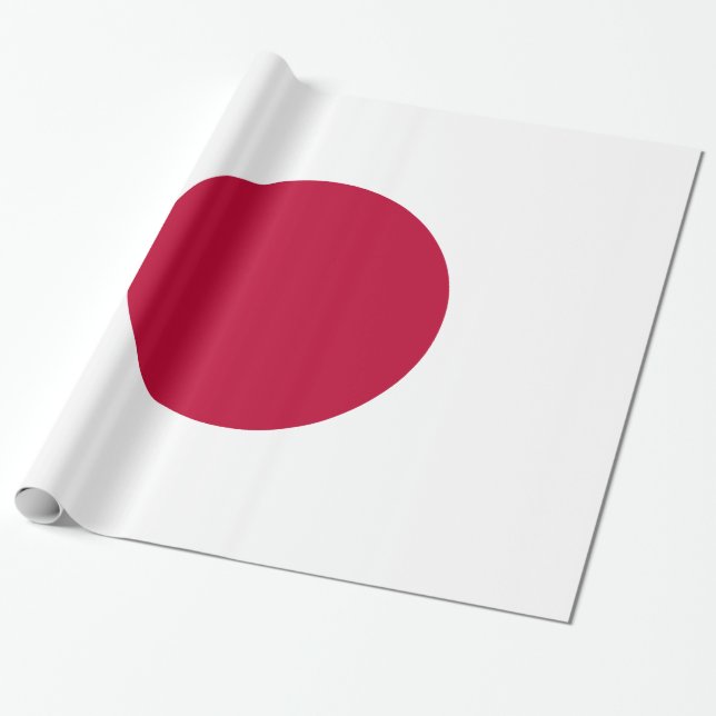 Papier Cadeau Japon - Drapeau japonais - Hinomaru (Déroulé)