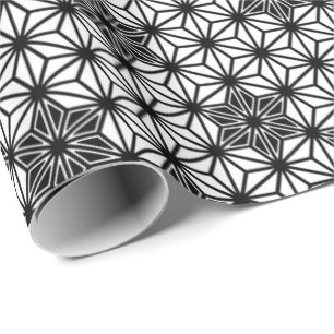 Papier Cadeau Japonais Asanoha ou profil sous convention