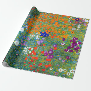 Papier Cadeau Jardin d'agrément de Gustav Klimt