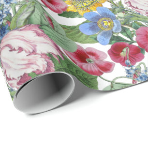 Papier Cadeau Jardin de fleurs de tulipes de printemps