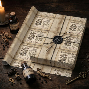Papier Cadeau Jardin de l'Apothicaire Belladone
