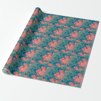 Papier Cadeau Jardin de papier d'emballage d'art de fractale de