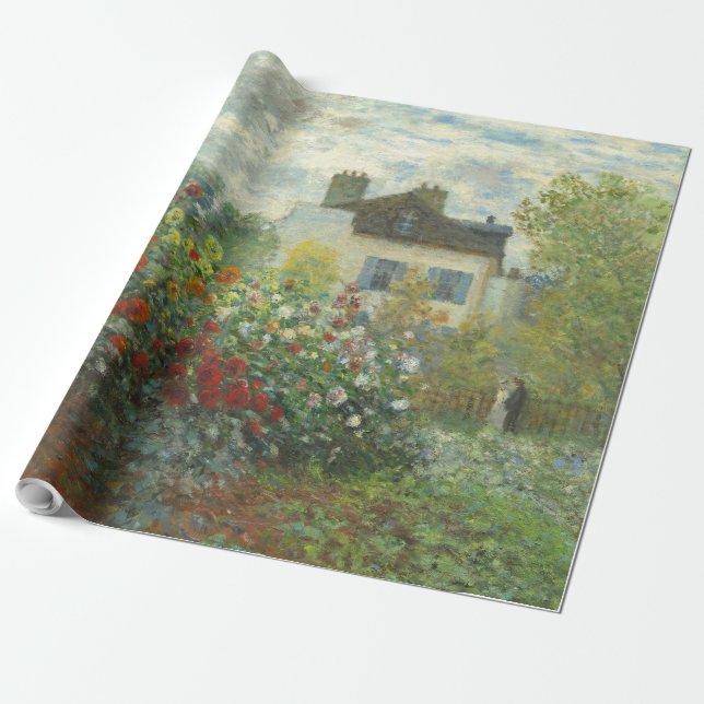 Papier Cadeau Jardin des artistes de Monet dans Peinture d'Argen (Déroulé)