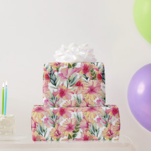Papier Cadeau Jardin des Hibiscus
