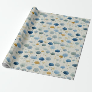 Papier Cadeau Jardin Floral de Pluie Serein (2)
