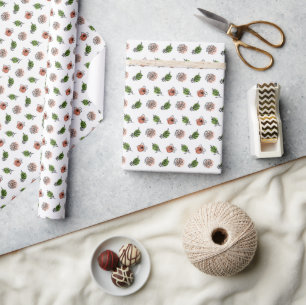 Papier Cadeau Jardin Floral Délicat
