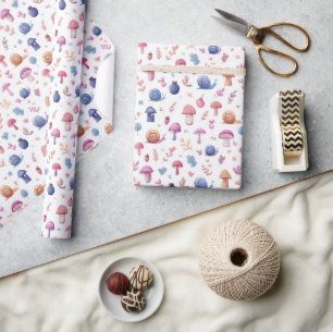 Papier Cadeau Jardin magique Whimsical Motif Enveloppement papie