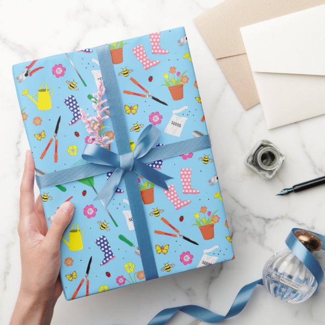 Papier Cadeau Jardin Outils et équipement Amusants Jardin Motif (Cadeaux)