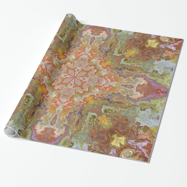 Papier Cadeau Jardin - papier d'emballage (Déroulé)