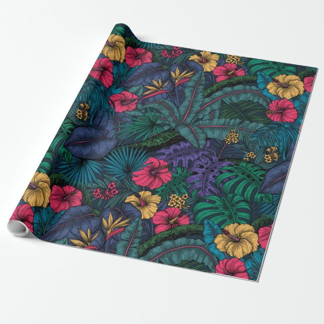 Papier Cadeau Jardin tropical (Déroulé)