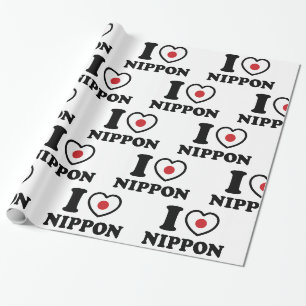 PAPIER CADEAU JE COEUR [AMOUR] NIPPON
