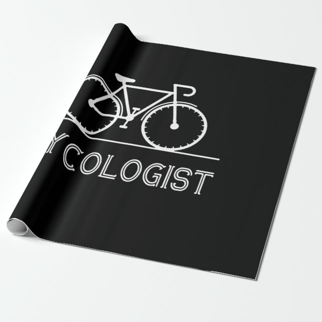 Papier Cadeau Je Fais Toujours Du Cyclisme Le Matin Pour Être En (Déroulé)