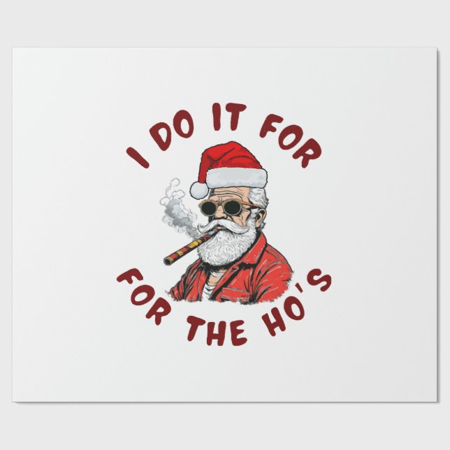 Papier Cadeau Je le fais pour le hos (Plat)