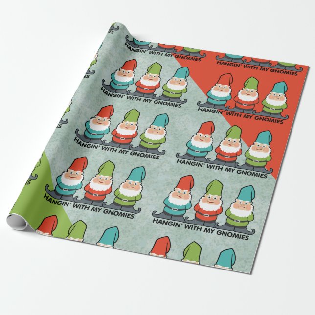Papier Cadeau Je Passe Avec Mes Gnomies (Déroulé)