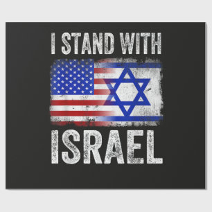 Papier Cadeau Je suis avec Israël