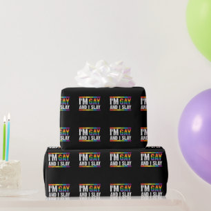 Papier Cadeau Je suis gay et je déchire la fierté gay LGBTQ