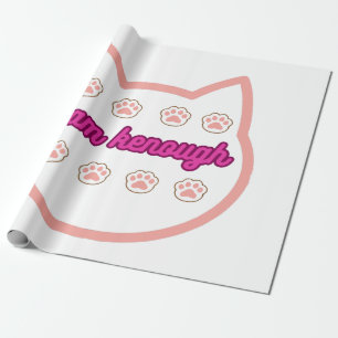 Papier Cadeau Je suis kassez t-shert cat