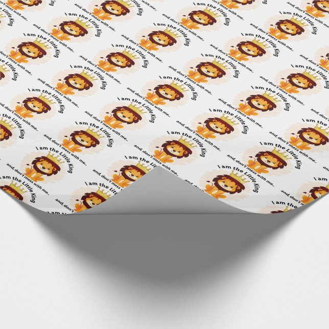 Papier Cadeau Je suis le petit roi (Coin)