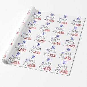 Papier Cadeau Je Suis Paris Art Print