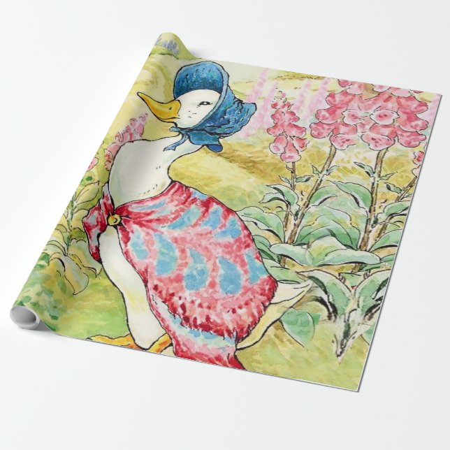 Papier Cadeau "Jemima Puddle Duck" par Beatrix Potter (Déroulé)