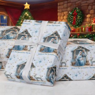 Papier Cadeau Jésus Est La Raison De La Saison De Noël