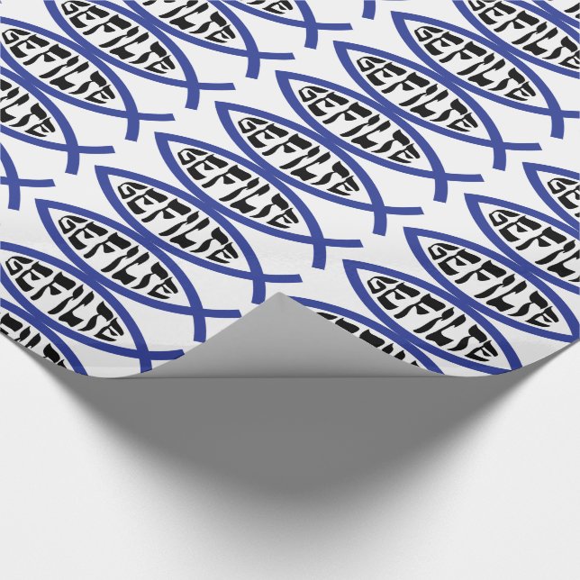 Papier Cadeau Jesus Gefilte Fish - Humour de la Pâque juive (Coin)