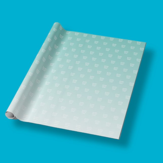 Papier Cadeau Jésus t'aime ! | vert turquoise (Créateur téléchargé)