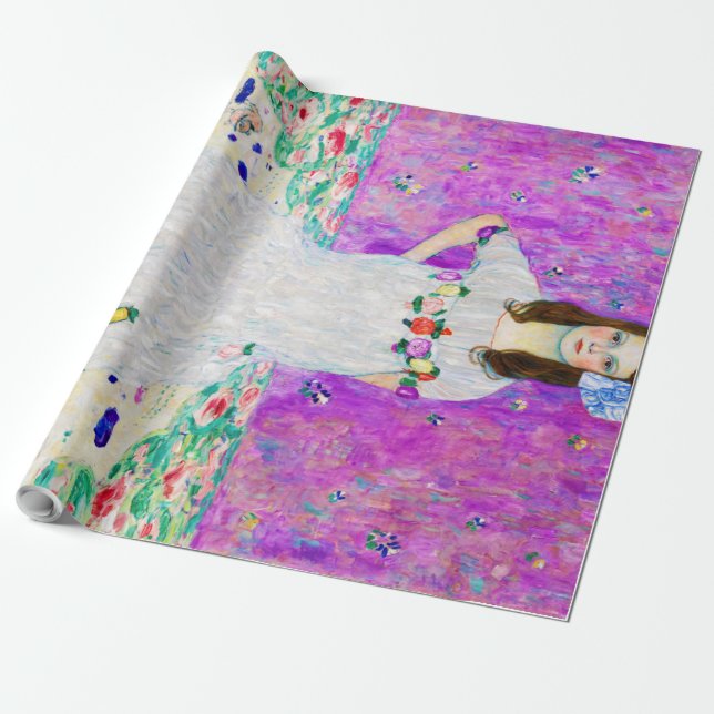 Papier Cadeau Jeune fille, Gustav Klimt (Déroulé)