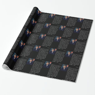 Papier Cadeau JFK et Citation célèbre Re Israel
