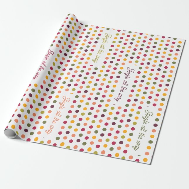 Papier Cadeau Jingle all the way -  (Déroulé)