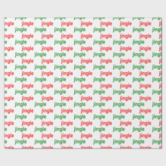 Papier Cadeau Jingle Jingle Rouge Vert Blanc Noël