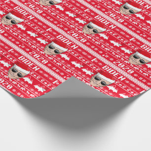 Papier Cadeau Joe Biden 2020 Noël laid