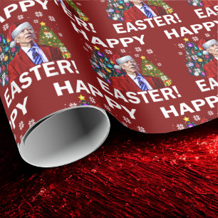 Papier Cadeau Joe Biden Bonne Pâques