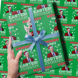 Papier Cadeau Joe Biden Bonne Pâques