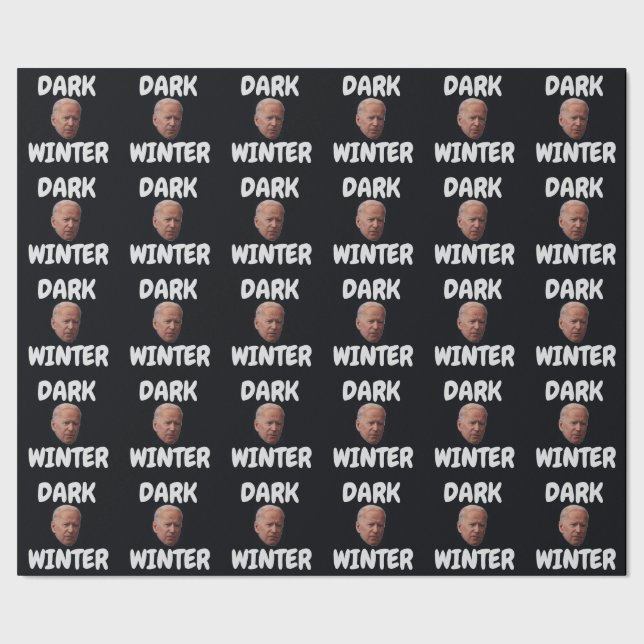 PAPIER CADEAU JOE BIDEN DARK HIVER NOËL LIVRE D'ENVELOPPEMENT DE (Couture)