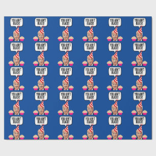 PAPIER CADEAU JOE BIDEN FUNNY ANNIVERSAIRE VOUS N'ÊTES PAS NOIRS