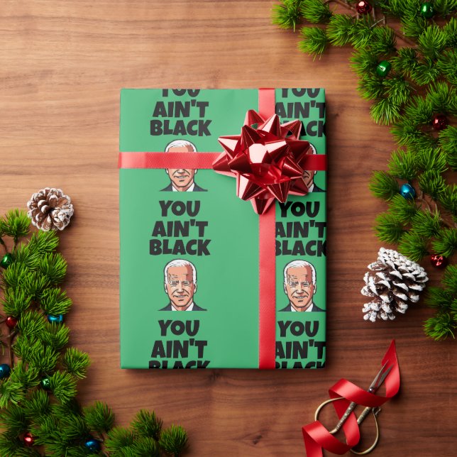 PAPIER CADEAU JOE BIDEN FUNNY CHRISTMAS WRAPPER PAPIER (Cadeau de vacances)