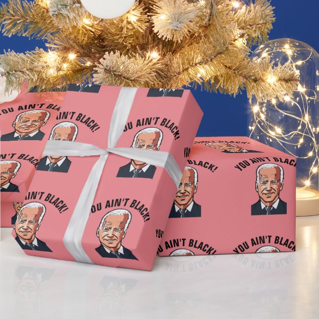 PAPIER CADEAU JOE BIDEN FUNNY VALENTINE'S DAY WRAPPING PAPER (Vacances)