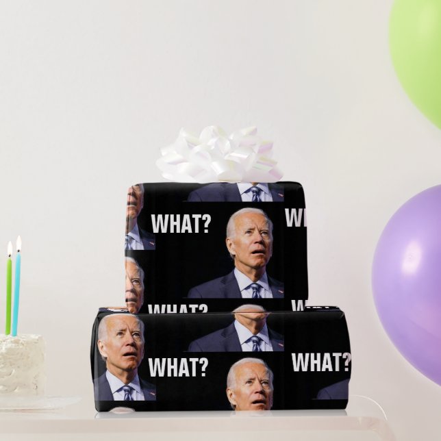PAPIER CADEAU JOE BIDEN FUNNY WRAPPER PAPIER (Cadeaux de fête)