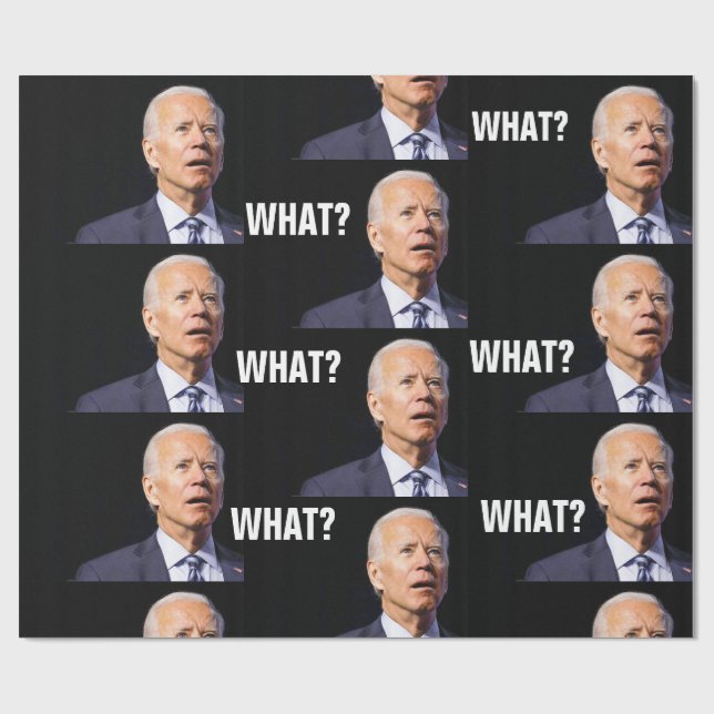 PAPIER CADEAU JOE BIDEN FUNNY WRAPPER PAPIER (Plat)