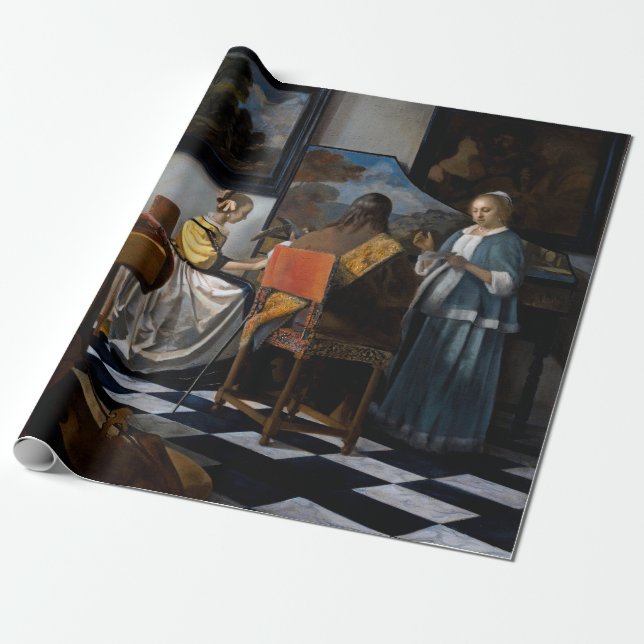 Papier Cadeau Johannes Vermeer - Le Concert (Déroulé)