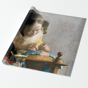 Papier Cadeau Johannes Vermeer - Le Lacemaker