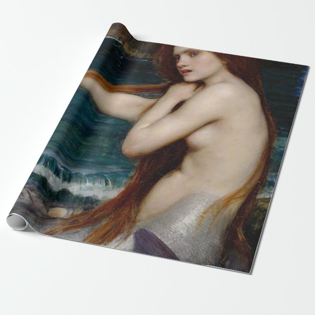 Papier Cadeau John William Waterhouse Mermaid (Déroulé)