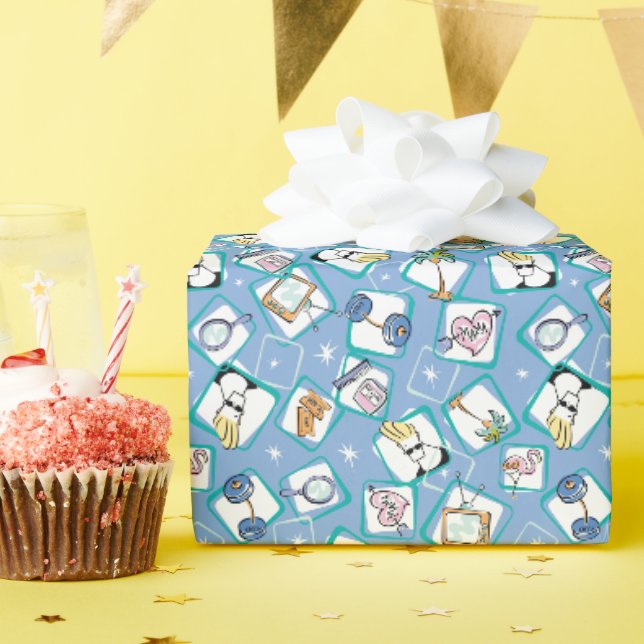 Papier Cadeau Johnny Bravo Motif Icon (Fête d'anniversaire)