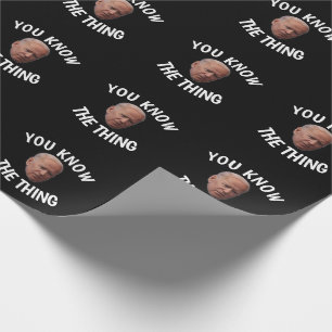 PAPIER CADEAU JOIE BIDEN JE SAIS CE QUE VOUS CONNAISSEZ 