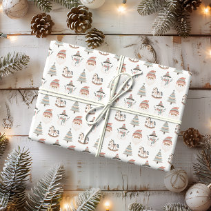 Papier Cadeau Joie de Noël Boho Holiday